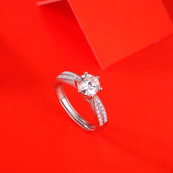 Certified 1ct. t.w. Moissanite Diamond Solitaire Wedding Engagement Ring NEW - Picture 6 of 15